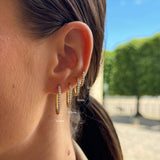 Classic Crystal Creole Hoops 18K Gold Plated 20 mm