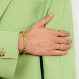 Rope Bracelet, 18K Gold Plated, 6 mm