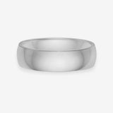 Classic Band Ring, 925 Silver, 6 mm