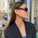 Hammered Classic Hoops 18K Gold Plated 20mm