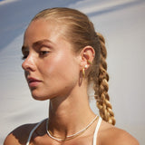 Oval Hoop Earrings — Large 18K Gold Plated · 20 mm