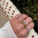 BOSS Signet Ring 18K Gold Plated