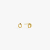 Classic Letter Stud Earrings — Mini 18K Gold Plated