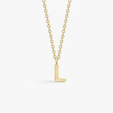 Classic Letter Necklace 18K Gold Plated