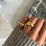 Dome Ring 18K Gold Plated