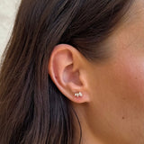 Trinity Crystal Stud Earrings 18K Gold Plated