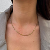 Figaro Choker 18K Gold Plated · 3 mm
