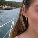 Sun Kiss Creole Hoops 18K Gold Plated 14 mm