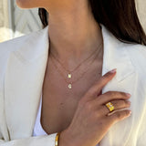 Classic Letter Necklace 18K Gold Plated