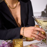 Crystal Bangle 18K Gold Plated · 4 mm