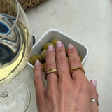 Wind Loop Ring, 18K Gold Plated