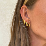 Sun Kiss Creole Hoops 18K Gold Plated 16 mm