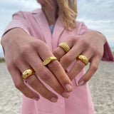 Star Dome Ring 18K Gold Plated