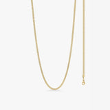 Facet Curb Body Chain, 18K Gold Plated, 3 mm