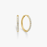 Classic Crystal Creole Hoops 18K Gold Plated 16 mm