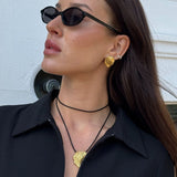 Wind Fold Earrings, 18K Gold Plated