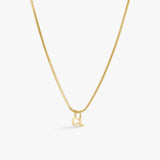 Classic Letter Pendant 18K Gold Plated