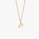 Classic Letter Necklace 18K Gold Plated