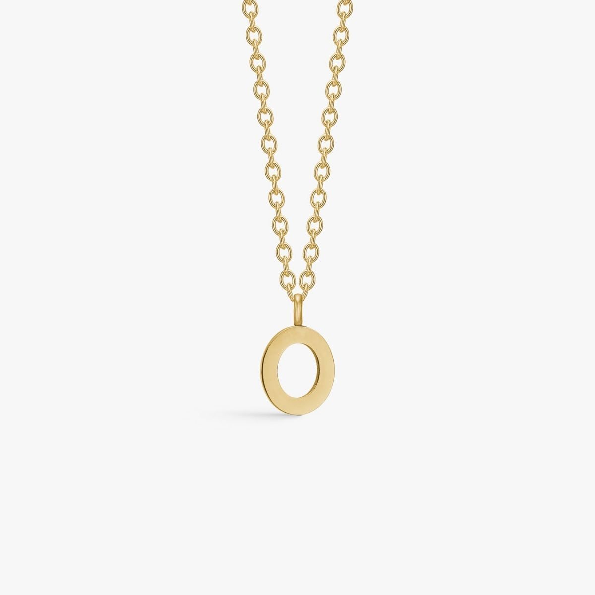Classic Letter Necklace 18K Gold Plated