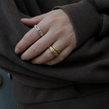 Scoria Band Ring 18K Gold Plated · 2 mm