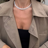 Classic Pearl Necklace, 3 mm