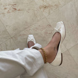 Facet Anchor Anklet, 18K Gold Plated, 8 mm