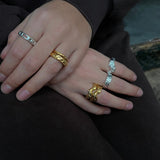 Scoria Band Ring 18K Gold Plated · 2 mm