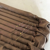 Hammered Drop Chain Earrings 18K Gold Plated