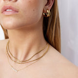 Melted Hoops 18K Gold Plated Large