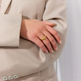 Classic Twist Dome Ring 18K Gold Plated