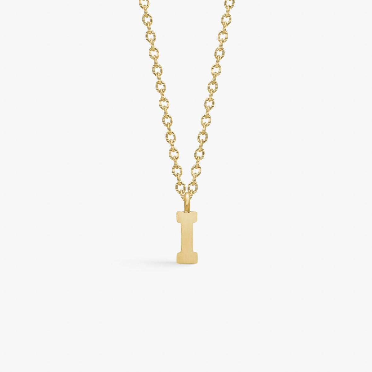 Classic Letter Necklace 18K Gold Plated