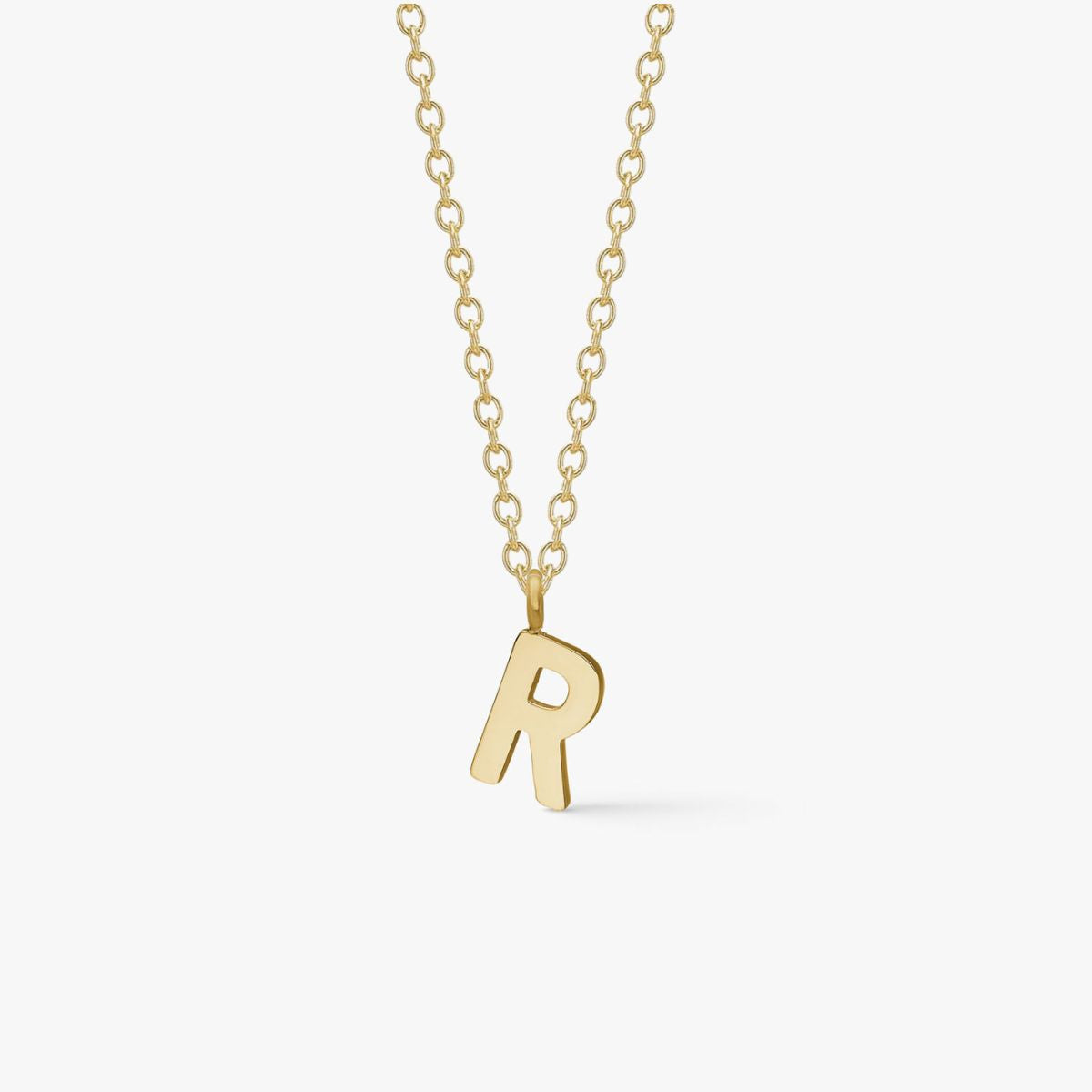 Classic Letter Necklace 18K Gold Plated