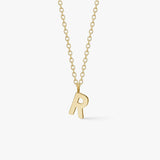 Classic Letter Necklace 18K Gold Plated