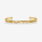 Hammered Bangle 18K Gold Plated · 5 mm