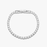 Tennis Crystal Bracelet, 925 Silver, 3 mm