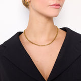 Anchor Facet Necklace, 18K Gold Plated, 4.5 mm