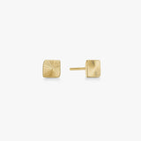 Sun Kiss Stud Earrings 18K Gold Plated Square