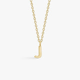 Classic Letter Necklace 18K Gold Plated