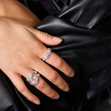 Scoria Wave Ring 925 Silver Small
