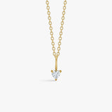 Heart Crystal Pendant, 18K Gold Plated