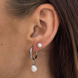 Classic Pearl Pendant, 925 Silver, 7 mm