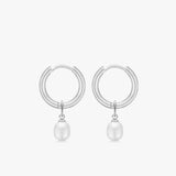 Classic Pearl Pendant, 925 Silver, 7 mm