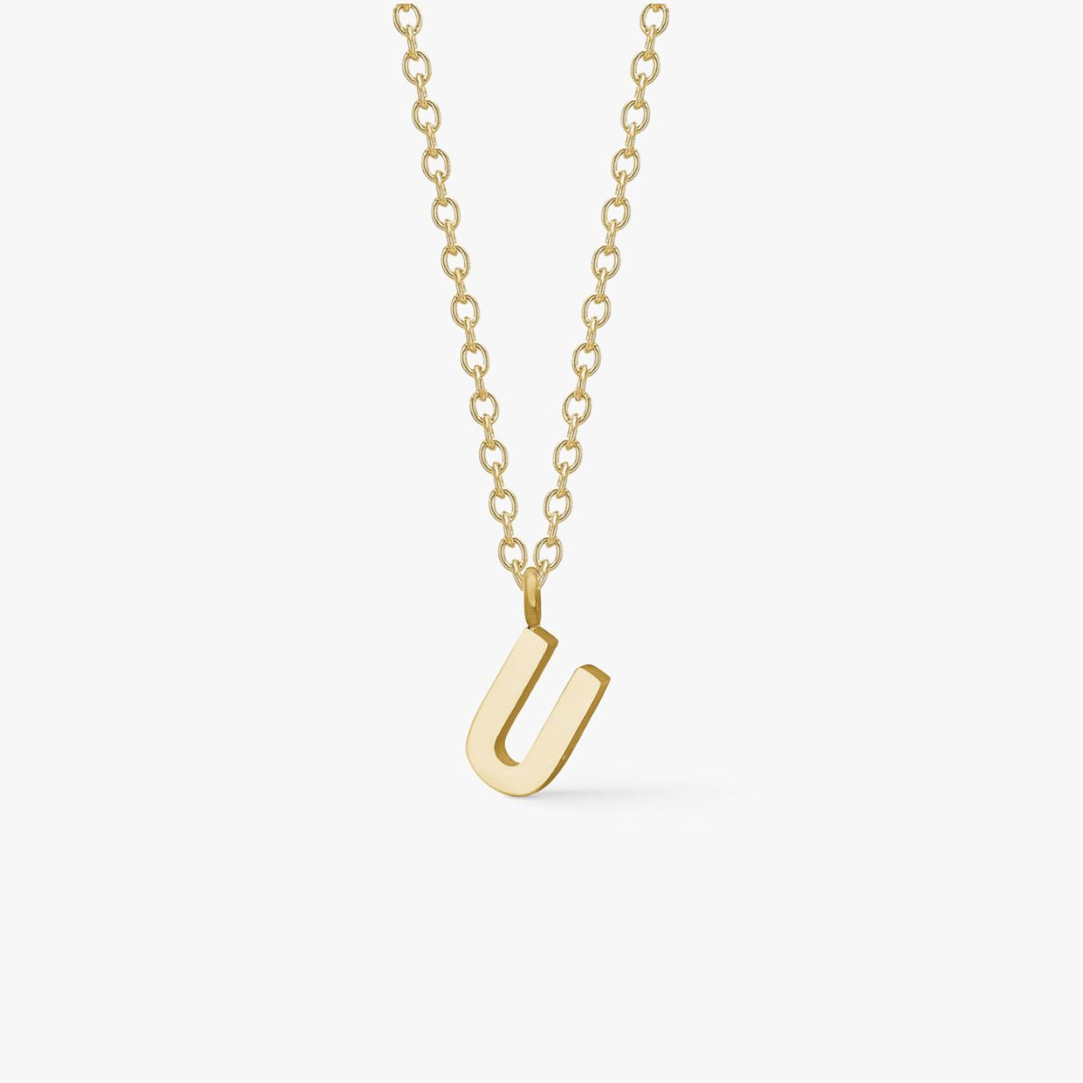Classic Letter Necklace 18K Gold Plated