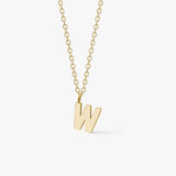 Classic Letter Necklace 18K Gold Plated