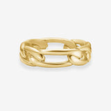 Figaro Ring, 18K Gold Plated, 7 mm