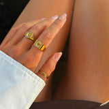 Sun Kiss Band Ring 18K Gold Plated 2 mm