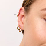Classic Hoop Earrings 18K Gold Plated · 10 mm