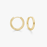 Classic Hoop Earrings 18K Gold Plated · 12 mm
