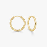 Classic Hoop Earrings 18K Gold Plated · 14 mm