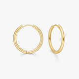 Classic Hoop Earrings 18K Gold Plated · 16 mm